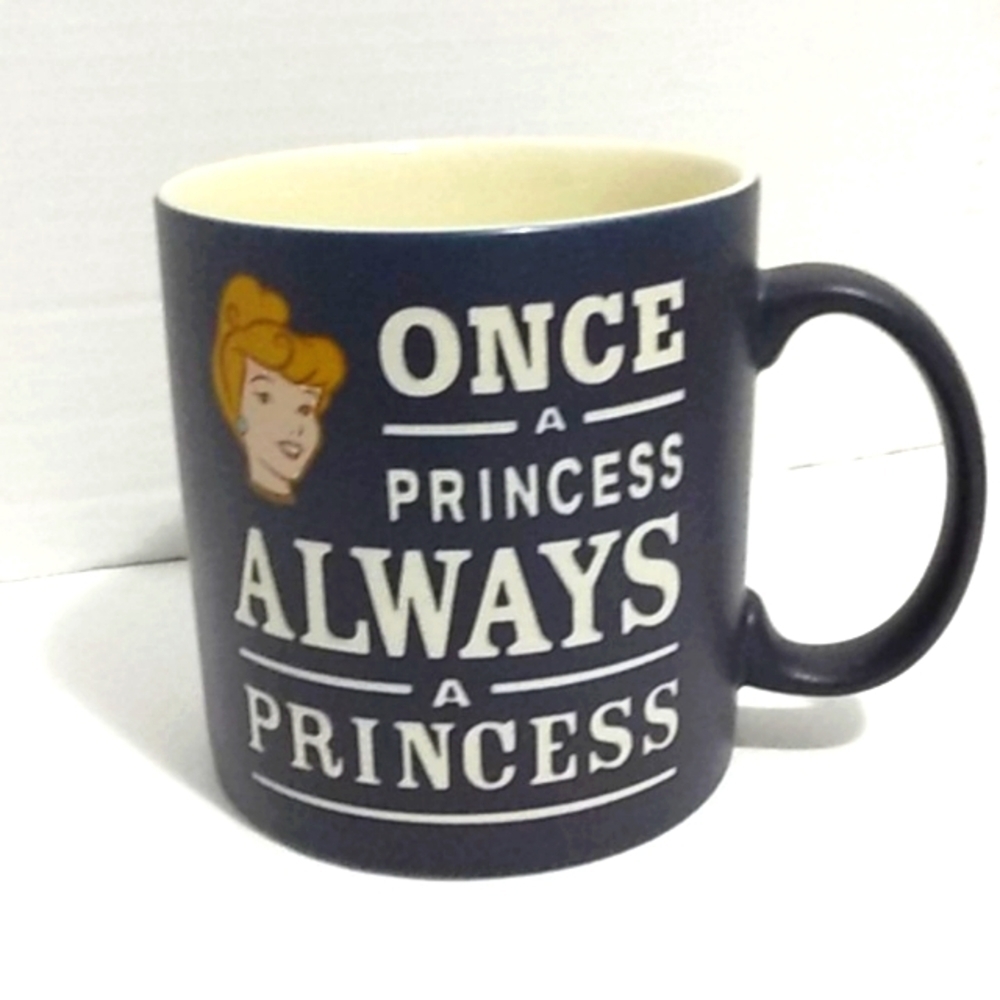 DISNEY'S COFFEE MUG - Always A Princess - Purple and Cream - Coffee Cup  20oz.